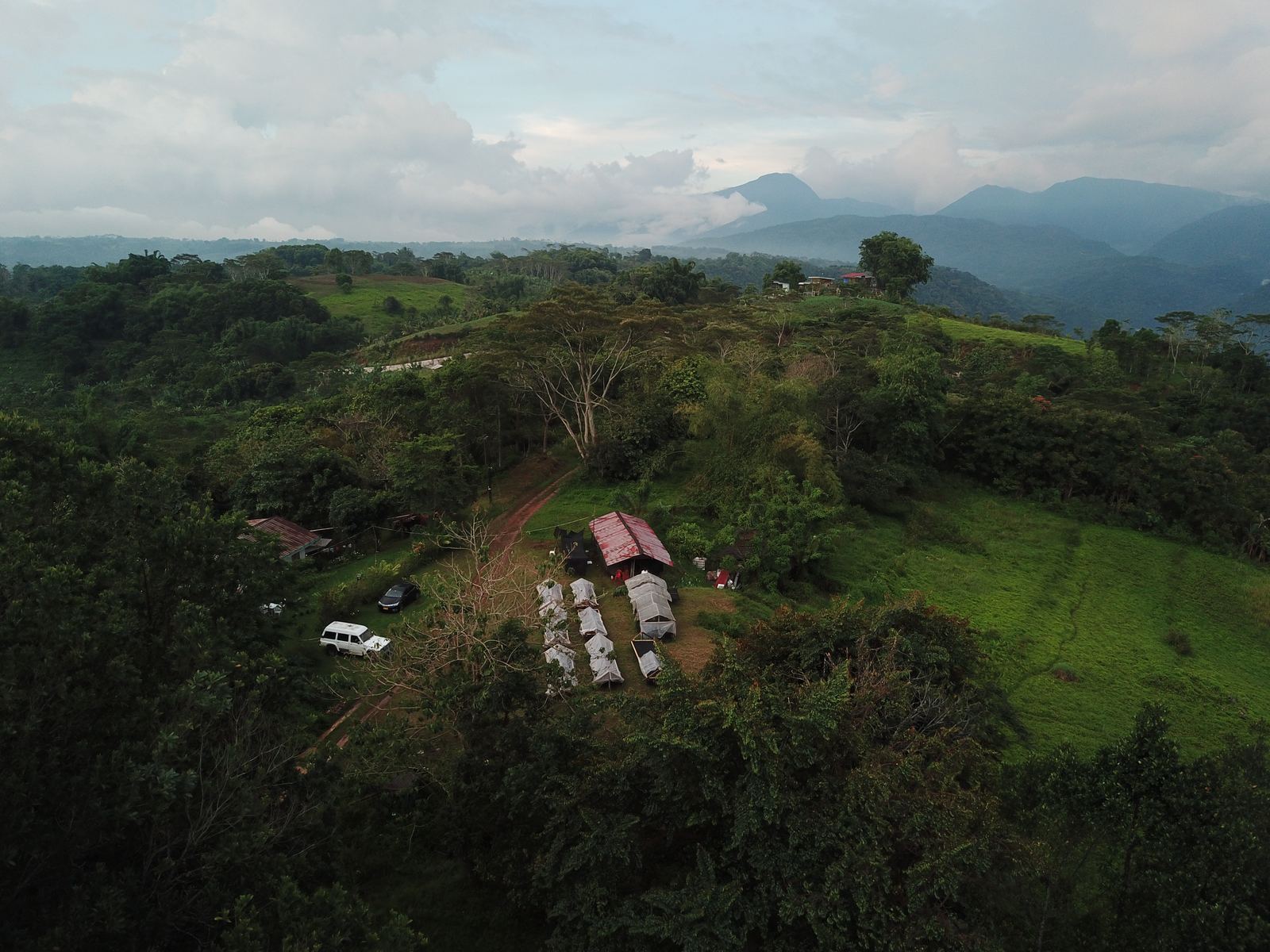 Aerial view of the estate in Misamis Oriental